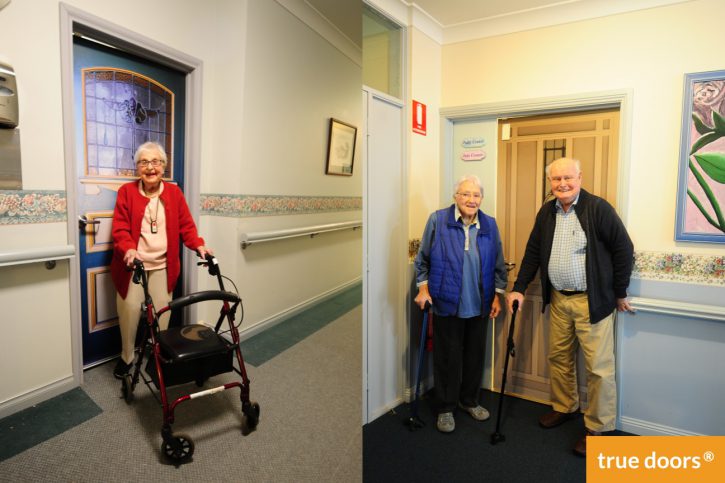 Happy residents Jess Horder (left) and Paddy and June Connor (right) at Cypress View Lodge