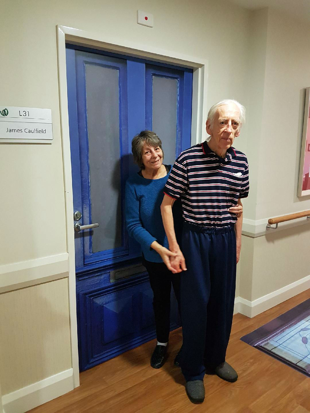 James enjoying his True Door at TLC Aged Care The Heights in Donvale Victoria Australia